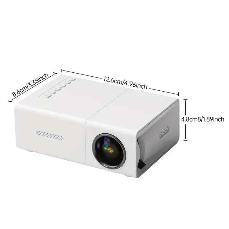 ElectroArea M100 Mini Home Projector – Up to 100-inch, HDMI, AV, Remote Control, 470g