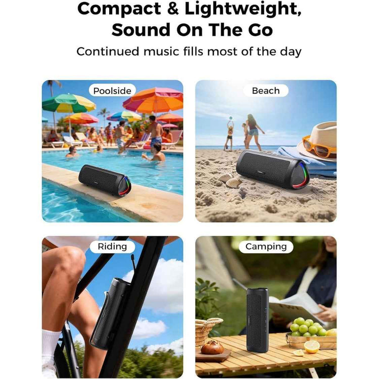 ElectroArea 20W Bluetooth Speaker – IPX5 Waterproof, 24H Playtime, TWS Pairing, RGB Lights