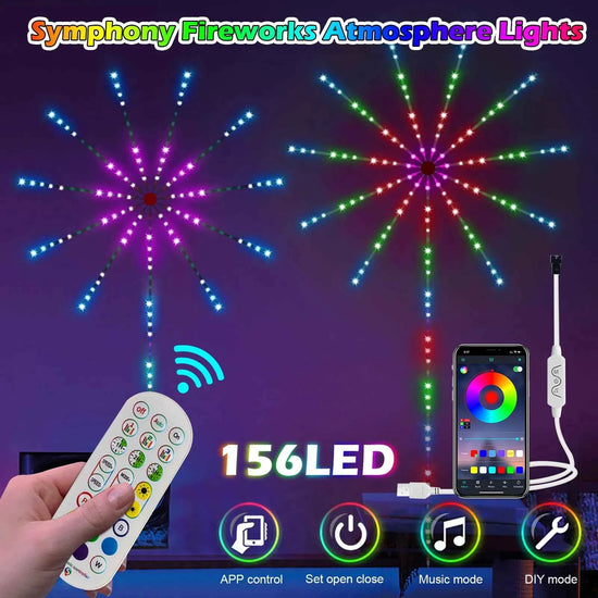 ElectroArea LED Firework Strip Lights – RGB Dream Color, Music Sync, App & Remote Control