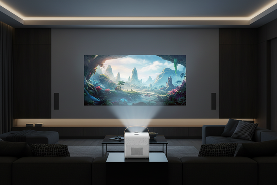 Full HD 1080P Mini Projector - 3000 Lumens, WiFi, Bluetooth & Android